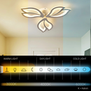 Lustra LED cu telecomanda LILY 40W, 3 Elemente, lumina Rece/Calda/Neutra, Dimabila, Alb Lustre LED cu Telecomanda Default Title Alessandro Design
