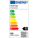 Lustra LED suspendata PAGANO 95W, Lumina Rece/Calda/Neutra, Negru, Inaltime Reglabila