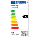 Lustra LED RIOKO cu Telecomanda, 48W, 3 Nori, lumina Rece/Calda/Neutra, Dimabila, Alb