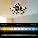 Lustra LED LT660/5BK, 5 Elemente, 54W, Lumina 3000/4000/6000K, Negru, Inaltime Reglabila