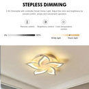 Lustra LED cu telecomanda LOTUS 54W, 5 Petale, lumina Rece/Calda/Neutra, Dimabila, Alb Lustre LED cu Telecomanda Default Title Alessandro Design