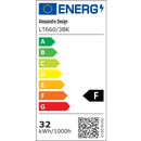 Lustra LED cu Telecomanda LT660/3BK, 3 Elemente, 32W, Lumina 3000/4000/6000K, Negru, Inaltime Reglabila