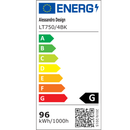 Lustra LED cu telecomanda 96W, 4 Elemente, lumina Rece/Calda/Neutra, Dimabila, Negru