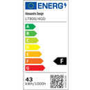 Lustra LED cu telecomanda  BETTY 43W, 4 Cercuri, lumina Rece/Calda/Neutra, Dimabila, Auriu Lucios