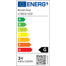 Lustra LED suspendata ANINA 34W, 1 Cerc, lumina Rece/Calda/Neutra, Dimabila, Auriu Lucios Alb, Inaltime Reglabila