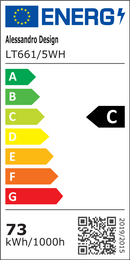 Lustra LED cu telecomanda JASMINE 73W, 5 Petale, lumina Rece/Calda/Neutra, Dimabila, Alb
