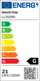 Lustra LED VERTEX CIRCULA 21W, 2 Cercuri, Rame Metalice, lLumina Rece/Calda/Neutra 3000K/4000K/6000K, Negru, Metal Lustre LED Default Title Alessandro Design