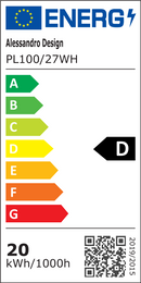 Plafoniera LED SOLIS 27cm 20W Lumina Rece, Alb