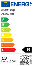 Aplica LED Reid 13W, Lumina Rece/Calda/Neutra, Alb