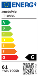 Lustra LED suspendata cu telecomanda INFINITY LOOP 61W, lumina Rece/Calda/Neutra, Dimabila, Negru, Inaltime Reglabila