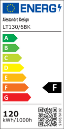 Lustra LED cu telecomanda ELLA 120W, 6 Patrate, lumina Rece/Calda/Neutra, Dimabila, Negru, Metal si Acril