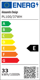 Plafoniera LED SOLIS 37cm 33W Lumina Rece Alb