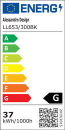 Lustra LED cu cristal HELIOX, 37W, 4 Cercuri, lumina Rece/Calda/Neutra, Negru Lustre LED Default Title Alessandro Design