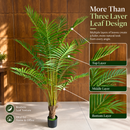 Planta Artificială Copac Tip Palmier Kentia, Cu Frunze Elegante, 230 cm, 18 frunze, Verde, cu Ghiveci