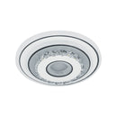Lustra LED cu cristal MITA 28W, Diametru 20cm, Rotunda, lumina Rece/Calda/Neutra, Alb