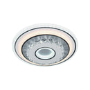 Lustra LED cu cristal MITA 28W, Diametru 20cm, Rotunda, lumina Rece/Calda/Neutra, Alb