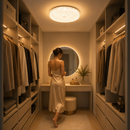 Lustra LED AASIAAT, 21W, Diametru 26 cm, Lumina Calda/Neutra/Rece, Alb