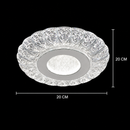 Lustra LED ASADO, 14W, Diametru 20cm, Lumina Calda/Neutra/Rece, Alb, Metal si Acril