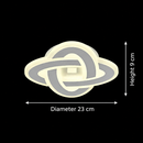Lustra LED CRINELLA 45W, Diametru 23cm, lumina Rece/Calda/Neutra, Alb Lustra LED Default Title Alessandro Design