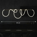 Lustra LED DIVINO cu Tub Silicon Flexibil – 62W, Lumina Reglabila, Auriu Lustre Moderne Default Title Alessandro Design