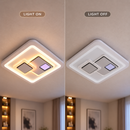 Lustra LED KEREN 33W, Patrata, lumina Rece/Calda/Neutra 3000K/4000K/6000K, Alb, Metal si Acril