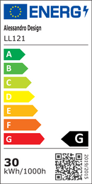 Lustra LED MARCELO 30W, lumina Rece/Calda/Neutra Alb Negru