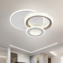 Lustra LED NYXORA 44W, 3 Cercuri, lumina Rece/Calda/Neutra, Alb Lustre LED Default Title Alessandro Design