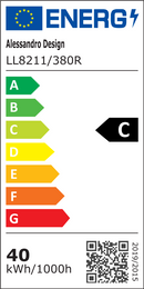 Lustra LED QIKIQTAALUK Nobile, 40W, Diametru 38 cm, Lumina Calda/Neutra/Rece, Alb