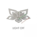Lustra LED cu telecomanda DALIA 170W, 5 Petale, lumina Rece/Calda/Neutra, Dimabila, Alb Lustre LED cu Telecomanda Default Title Alessandro Design