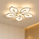 Lustra LED cu telecomanda JASMINE 73W, 5 Petale, lumina Rece/Calda/Neutra, Dimabila, Alb