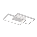 Lustra LED cu telecomanda LANDYN 37W, 2 Patrate, lumina Rece/Calda/Neutra, Dimabila, Alb Lustre LED cu Telecomanda Default Title Alessandro Design
