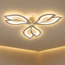 Lustra LED cu telecomanda LILY 40W, 3 Elemente, lumina Rece/Calda/Neutra, Dimabila, Alb