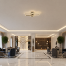 Lustra LED cu telecomanda SUKING, 3 surse, 3000K/4000K/6000K, 120W, Metal și Acrilic, Negru