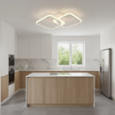 Lustra LED cu telecomanda ZOE 41W, 2 Patrate, lumina Rece/Calda/Neutra, Dimabila, Alb Lustre LED cu Telecomanda Default Title Alessandro Design