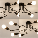 Lustra MODERNIST Hexa 6, 6x E27, Negru, Design Modern