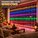 Instalatie de Craciun Tip Ploaie, Lumina Multicolora, 300 x 300cm, 320 LED-uri