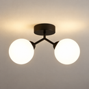 Lustra cristal ORBS, 31cm, 2xG9, Globuri, Negru