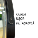 Oglinda LED Rotunda, 60cm, Micah Senzor MotionGlow Marcello, Sistem Dezaburire, Ceas & Termometru, Lupa Cosmetica, Dimabila