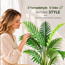 Planta Artificială Copac Tip Palmier Regal, 180 cm, 10 frunze, Verde, cu Ghiveci