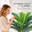 Planta Artificială Copac Tip Palmier, 18 frunze, 95 cm, Verde, cu Ghiveci