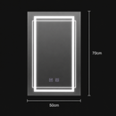 Oglinda LED Rectangulara, 50x70cm,  KOVEN Touch, Sistem Dezaburire,Dimabila