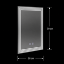 Oglinda LED Rectangulara, Dezaburire, 50x70cm, ADIS Basic Touch