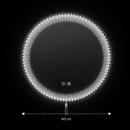 Oglinda LED Rotunda Nexos, 60cm, 24W, Lumina Calda/ Rece/ Neutra, Senzor, Sistem Dezaburire, Ceas, Dimabila