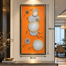 Tablou Decorativ Armonie Solara, 80 x 160 cm, Sticla si MDF