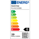 Plafoniera LED cu Telecomanda, PL103/520BK, 29W, Diametru 50cm, Lumina Calda/Rece/Neutra, Negru Lustre LED cu Telecomanda Default Title Alessandro Design