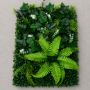 Panou de Gard Viu Artificial Lavandă Persană Mix, 40 x 60 cm, Verde
