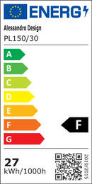Plafoniera LED Hexagon 33 cm, 27W, 3000K / 4000K / 6000K, Alb, Metal si Acril