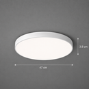 Plafoniera LED SOLIS 47cm 70W Lumina Rece Alb