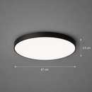 Plafoniera LED SOLIS 47cm 70W Lumina Rece Negru