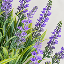 Planta Artificiala, Floare Decorativa de Lavanda, 18 Ramuri, 54 cm, Mov si Verde, Set de 2 Bucati